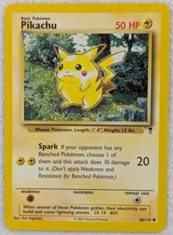 2002 Pikachu #86 Legendary Collection Regular Pokemon Card Common - Image 1