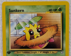 2000 Sunkern #78 Neo Genesis Regular Pokemon Card Common 1st Edition - Image 2