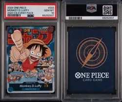 Monkey.D.Luffy (CS 2023 Event Pack) P-033 One Piece Promotion Cards Foil PSA 10 - Image 3