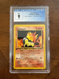 Pokemon TCG Cyndaquil 1st Edition Neo Genesis Regular Card 56/111 - Image 1