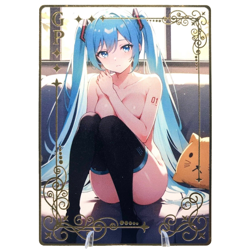Hatsune Miku - Vocaloid - Goddess Story Gold Metal Anime Waifu Trading Card - Image 1