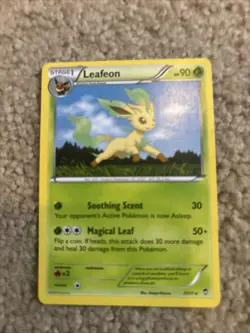 Pokemon TCG Leafeon XY Furious Fists 7/111 Regular Non Holo Rare Card - Image 1