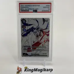 PSA 10 Omnimon Omegamon Parallel BT1 SR BT6 Digimon Card Double Diamond Gem Mint - Image 3