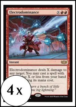 MTG - 4 x Electrodominance - Tarkir: Dragonstorm - Playset 4x x4 - Image 1
