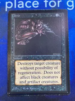 MTG Terror Beta Moderately Played Magic the Gathering - Image 1