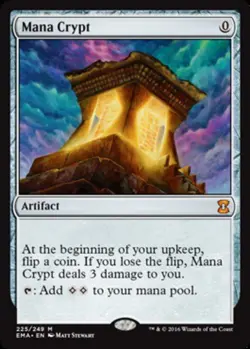 MTG Mana Crypt, Light Play, English Eternal Masters - Image 1