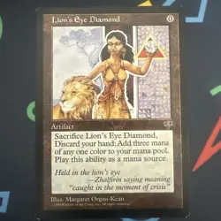 Magic MTG Mirage Lion's Eye Diamond MODERATELY PLAYED MP - Image 1