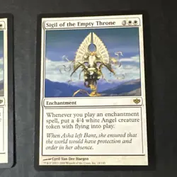 Sigil Of The Empty Throne x2 Conflux Ex Condition see front and back pics. - Image 3