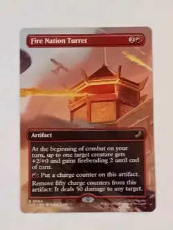 MtG Avatar Fire Nation Turret Borderless NM Magic the Gathering - Image 1