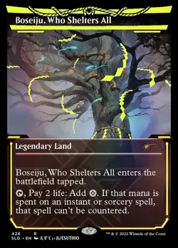 MTG Boseiju, Who Shelters All (426) - Neon Ink Foil, NM-Mint, English Secret Lai - Image 1