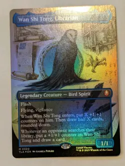 Wan Shi Tong Librarian Mythic Borderless FOIL NM - Magic MTG TLA #0320 - Image 1