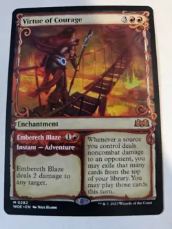 MTG - Virtue of Courage Showcase- Wilds of Eldraine - Image 1