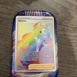 Serena 207/195 Trainer RAINBOW Secret Rare SILVER TEMPEST POKEMON TCG English - Image 1
