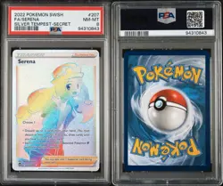 Rainbow Serena Silver Tempest Secret #207 PSA 8 2022 Pokemon SWSH Full Art ✨✨🌈 - Image 3