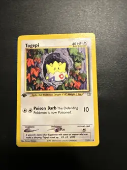 Pokemon Togepi -Neo Genesis- 51/111 First Edition TCG LP - Image 1