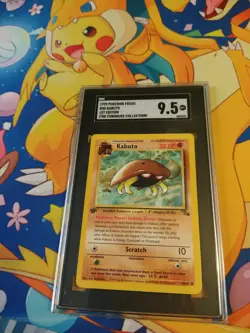 1999 Pokemon Fossil 1st Edition Kabuto SGC 9.5 MINT Cgc psa fun house collection - Image 3
