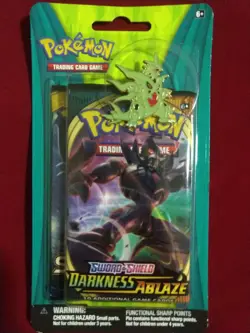 2 Packs! Pokemon TCG Blister Booster Pack Darkness Ablaze + Sun&Moon MEGA & Pin - Image 3