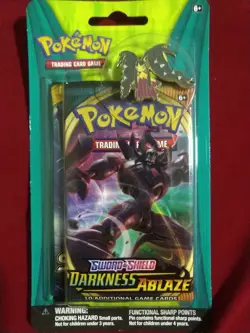 2 Packs! Pokemon TCG Blister Booster Pack Darkness Ablaze + Sun&Moon MEGA & Pin - Image 5