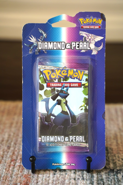 Pokemon Diamond and Pearl Booster Pack Blister Lucario Art Factory Sealed - Image 1