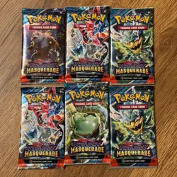Pokemon TCG: Scarlet and Violet Twilight Masquerade Booster Packs LOT OF 6 - Image 1