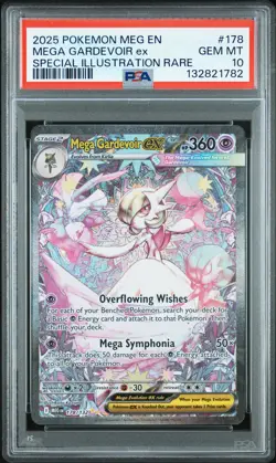 2025 POKEMON MEG EN-MEGA EVOLUTION #178 MEGA GARDEVOIR EX PSA 10 - Image 1