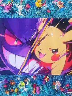 Board Game Pokemon Gengar Pikachu Playmat Games Mousepad Play Mat of TCG - Image 2