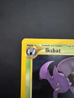 2001 POKEMON GERMAN NEO REVELATION #4 CROBAT-HOLO DOUBLE HOLO ERROR VINTAGE WoTC - Image 2