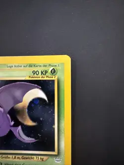 2001 POKEMON GERMAN NEO REVELATION #4 CROBAT-HOLO DOUBLE HOLO ERROR VINTAGE WoTC - Image 3