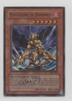 Manticore of Darkness Ultra Rare Unlimited YuGiOh Invasion Chaos #IOC-067 2004 - Image 1