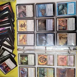 10 Pages of COMMANDER Cards Collection in Binder. And 1,000+ Bulk MTG Lot - Image 4