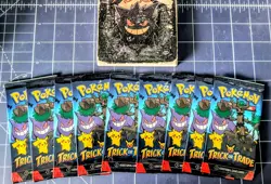 Lot of 9 Trick-or-Trade 2024 Halloween Pokemon Card Packs Gengar Umbreon Mimikyu - Image 1