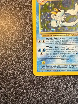 Pokemon TCG Jungle Vaporeon Holo Card 12/64 Unlimited Rare LP/NM Condition - Image 5