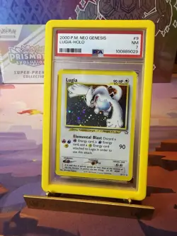 Lugia Pokemon TCG Neo Genesis 2000 Holo Rare Card PSA 7 9/111 - Image 1