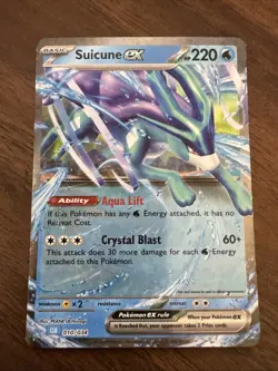 Pokemon Suicune ex 010/034 Trading Card Game Classic Holo - Image 1
