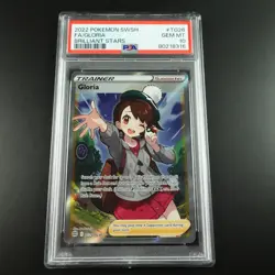 PSA 10 Gloria TG26/TG30 Brilliant Stars Trainer Holo Graded Pokemon Card - Image 1