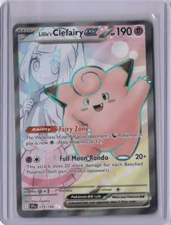Lillie's Clefairy ex 173/159 Full Art Journey Together Pokemon Card NM - Image 1