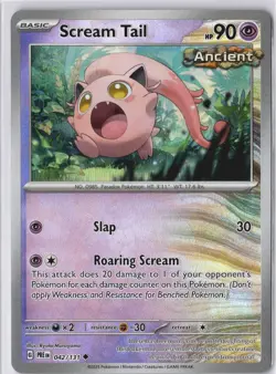Scream Tail 42/131 Poke ball Reverse Holo NM Prismatic Evolutions Pokemon Card - Image 2