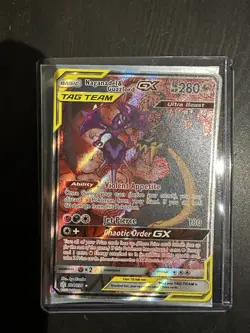 Naganadel & Guzzlord GX 224/236 Full Art Pokemon Card Cosmic Eclipse NM- - Image 1