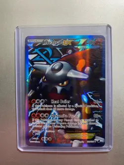 Heatran EX 109/116 Plasma Freeze Full Art Ultra Rare Holo Pokemon Card - NM - Image 1