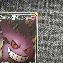 Pokemon TCG Gengar & Mimikyu GX Alternate Full Art Card 165/181 Sm-Team Up Holo - Image 3
