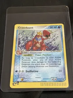 Pokemon TCG Crawdaunt 3/97 EX Dragon Holo Rare E-Series Card LP Condition - Image 1