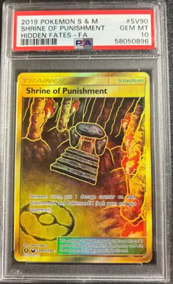 PSA 10 Shrine of Punishment SV90/SV94 Hidden Fates Pokemon Card - Image 1