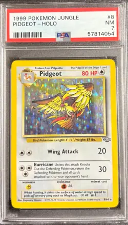 PSA 7 Pidgeot Holo 864 Jungle 1999 Pokemon Card - Image 1