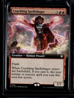 Crackling Spellslinger - 61 - OTC - NM - MTG Magic the Gathering - Image 1