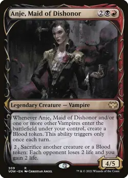 Anje, Maid of Dishonor Showcase Regular - Innistrad: Crimson Vow MTG-NM - Image 1