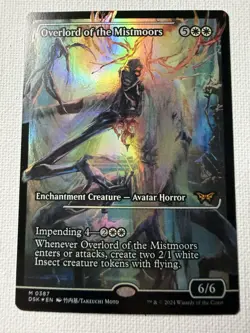 MTG Overlord of the Mistmoors Showcase Foil Duskmourn NM Mythic - Image 1