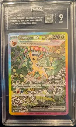Pokemon Leafeon EX Prismatic Evolutions 144/131 Special Illustration Rare (SIR) - Image 1