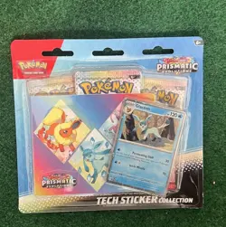 Pokemon TCG Scarlet Violet Prismatic Evolutions Tech Sticker Collection Glaceon - Image 1