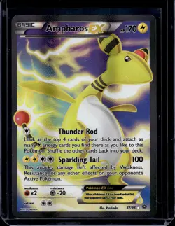 Pokemon XY - Ancient Origins Ampharos EX (87 Full Art) 87/98 - Image 1