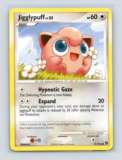 Pokemon TCG Jigglypuff 72/106 Great Encounters Normal LP - Image 1